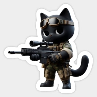 Tactical Cat Sticker